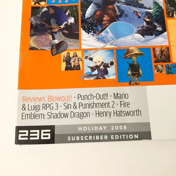 Nintendo Power Magazine Issue Volume Holiday 236  Dec 2008 Pokemon Poster - Picture 2 of 16